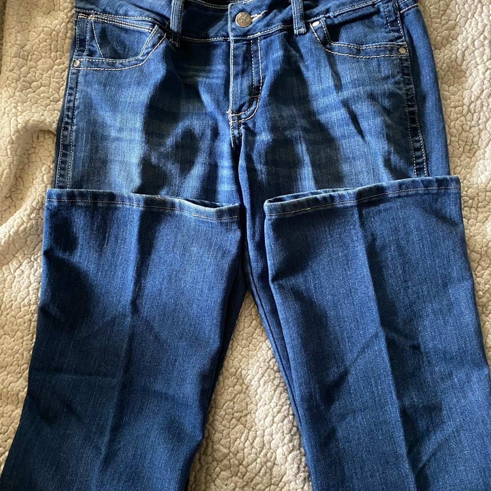 Wrangler Dark Blue Boot Cut jeans - Picture 2 of 2